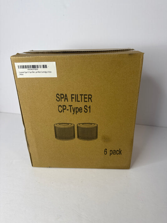 Cryspool® Type S1 Spa Filter Compatible with Type S1, 29001E Spa Filters Cartridge, 6 Pack