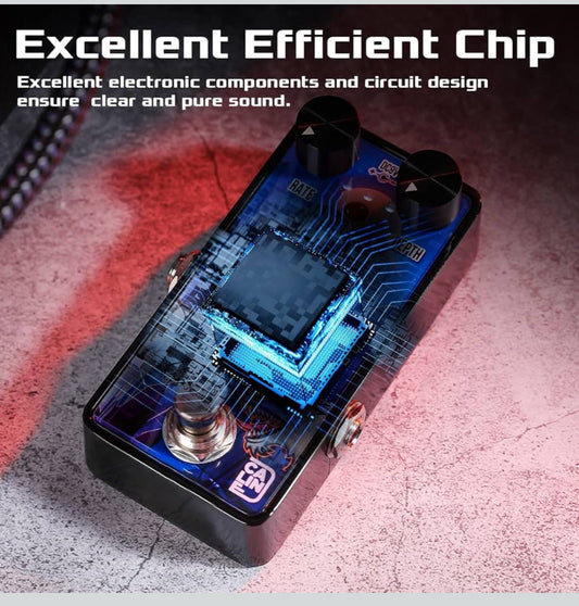Caline Mini Guitar Vibrato Pedal G006 G Series Traditional Vibrato Effect Sound Processor for Electric Guitar Bass, Digital Circuit Design - Flip It Now