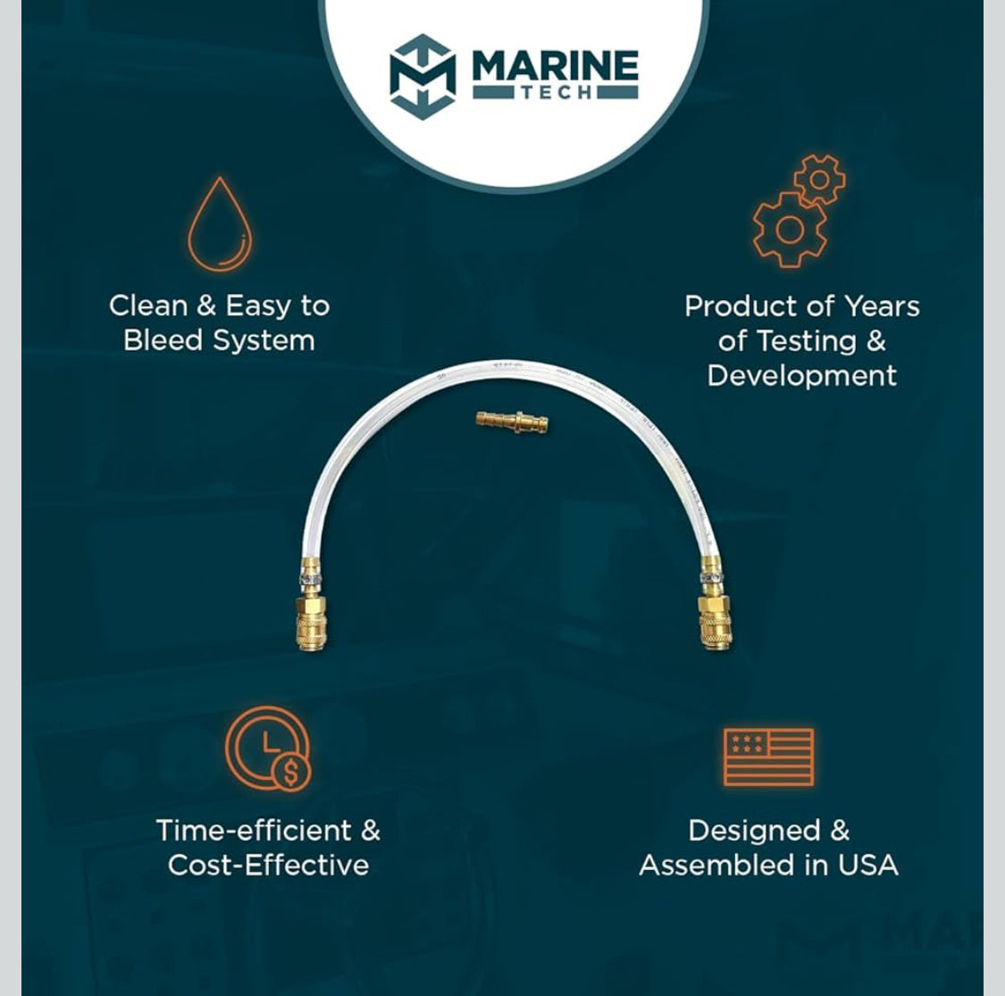 Marine Tech Tools Bleed Tube, Seastar Hydraulic Steering Bleed Kit, Fits Seastar Hydraulic Cylinders, Seastar Hydraulic Steering Bleed Kit, Seastar Bleeding System - Flip It Now