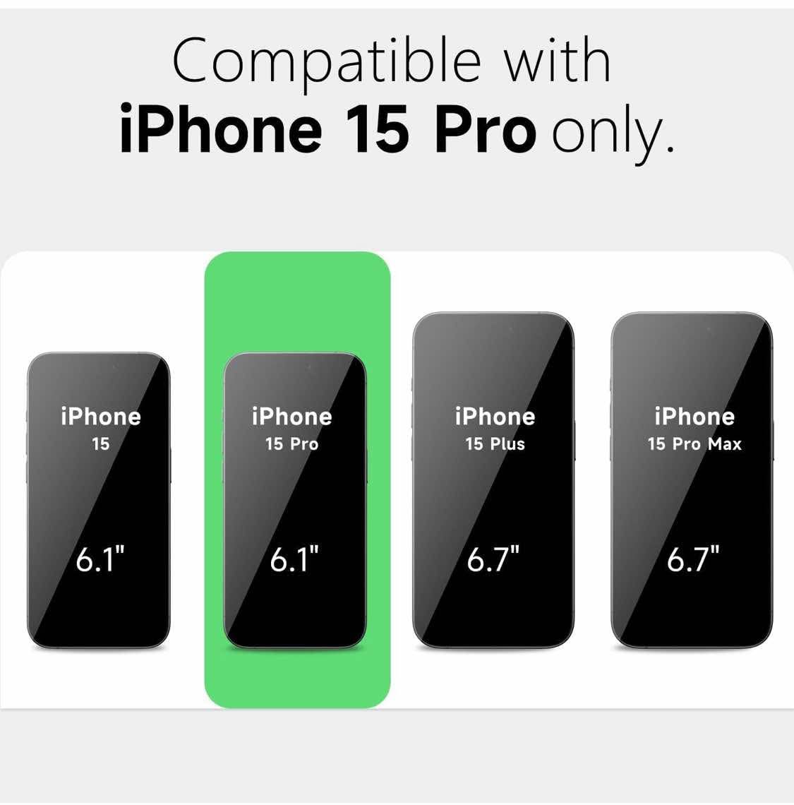 for iPhone 15 Pro Case Clear Mag Safe, Ultra Thin Slim Cover Magnetic Compatible with Magsafe Phone Case for Women Men Girl, Cute Soft TPU Silicone & Transparent Hard Plastic, Dark Green