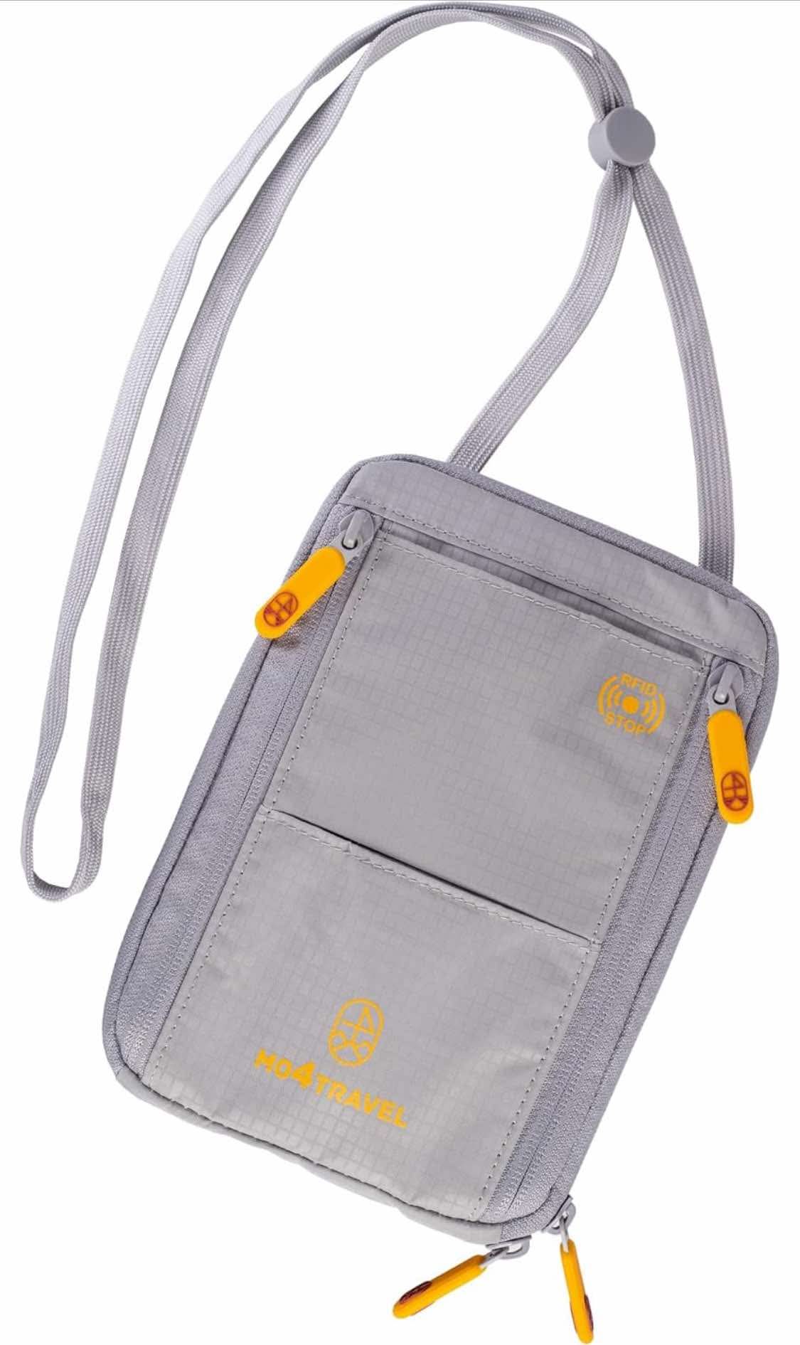 Travel Neck Wallet RFID Blocking β Hidden Passport Holder for Men & Women, Anti-Theft Travel Pouch with Adjustable Lanyard, Lightweight & Water Resistant