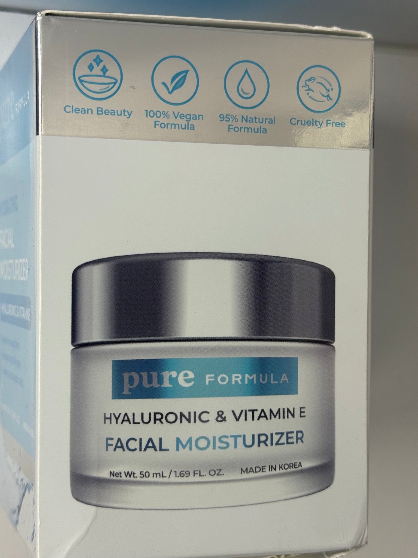 Pure Daily Care Essential Hyaluronic Moisturizer (1.69 Oz) - Hydrating Silicone-Free Daily Clean Beauty Face Cream For All Skin Types - Flip It Now