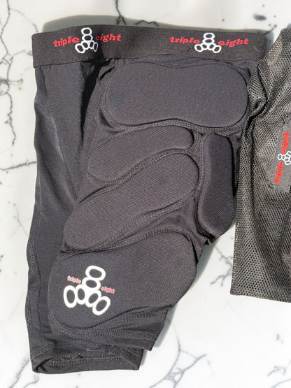 Triple 8 Bumsaver S-Black Hip Pads *with gloves, fly racing and gear bag - Flip It Now