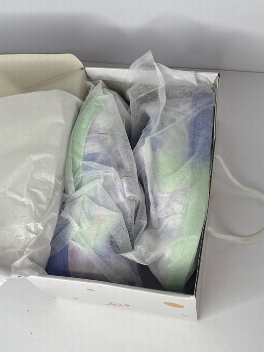 PANDANINJIA size (3)Girls Shoes Little Kids Toddler Sneaker with Hook and Loop Casual Party School Dream Color Shoes size (3) - Flip It Now