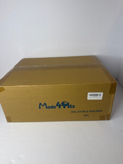 MADE 4 PETS Outdoor Dog Bed Waterproof Inflatable – Self-Inflating Travel Pet Bed for Small to Medium Dogs, Foldable & Portable Crate Mat with Built-in Pump, Durable Oxford Fabric, Green, 36"x27"x4"