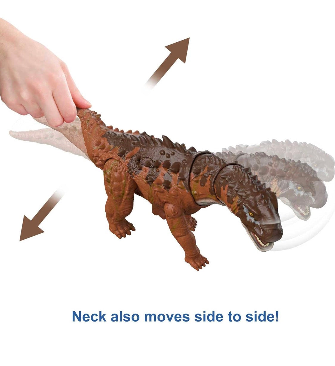 Mattel Jurassic World Dominion Massive Action Dinosaur Figure, Ampelosaurus Dino Toy with Attack Motion, Plus Downloadable App & AR - Flip It Now