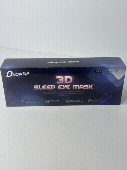 Sleep Mask for Side Sleeper100% Blackout 3D Sleep Eye Mask for Woman Man Sleep Eye Mask Classic Style for Side Sleeping, Travel,Yoga,Napping,Meditation(3 Pack with Earplugs) - Flip It Now