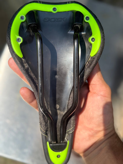 SDG Fly JR Saddle 235x122mm Steel MTB Road Bicycle Youth Green - Flip It Now
