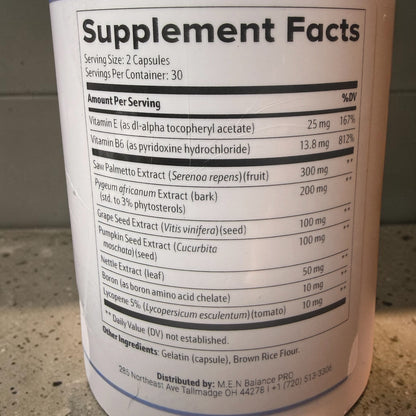 Men Balance Pro – Plant-Based Men’s Formula – Natural Capsules with Vitamins, Minerals & Botanical Extracts – Made in USA, Non-GMO, Vegetarian,GMP-Certified – 180 Capsules , 3 Month Supply