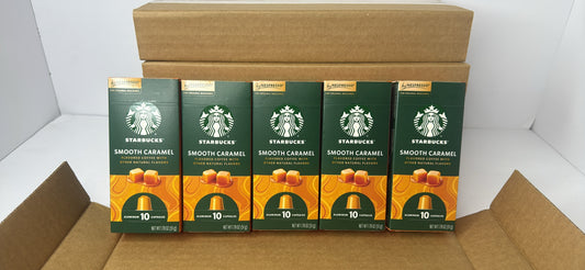 Starbucks by Nespresso Original Line Caramel Flavored Coffee, 50-count Espresso Pods - Flip It Now