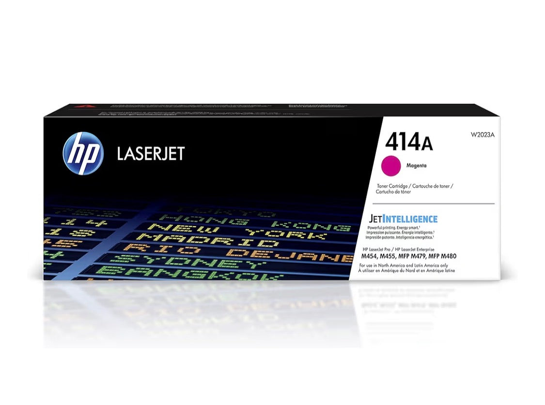 HP 414A Magenta Toner Cartridge | Works with Color LaserJet Enterprise M455dn, MFP M480f, Pro M454, MFP M479 Series | W2023A - Flip It Now