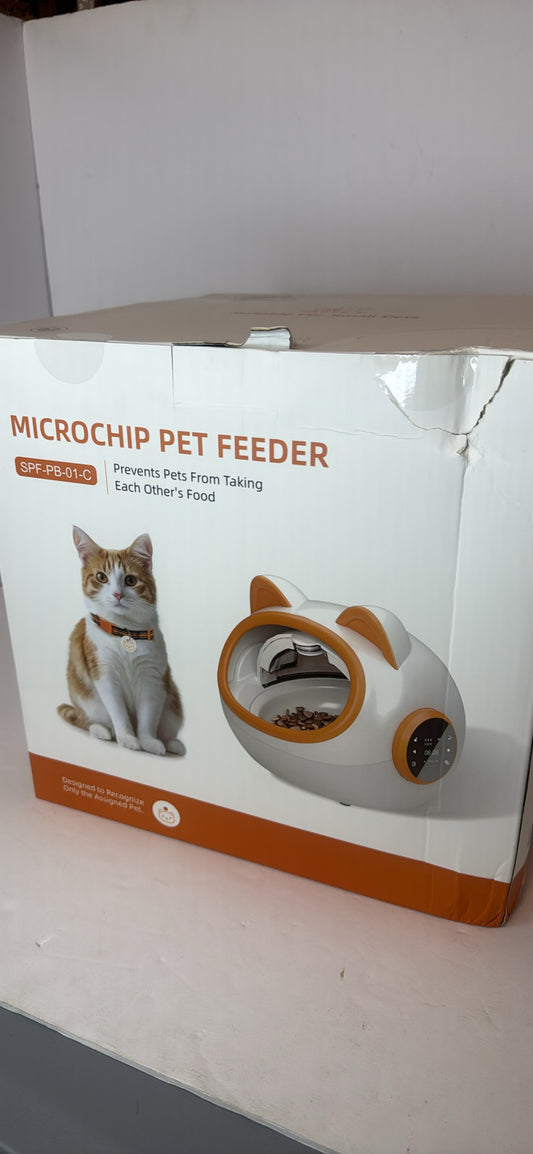 RFID Smart Pet Feeder with Dual Collar Tags – Automatic Food Bowl with Scheduled Feeding Times, LCD Display, Voice Recorder, Supports Wet & Dry Food for Multi-Pet Households - Flip It Now