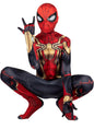 MARVEL Integrated Spider-Man Official Youth Deluxe Zentai Costume - Stretch Spandex with Hidden Zippers and Wrist Slits