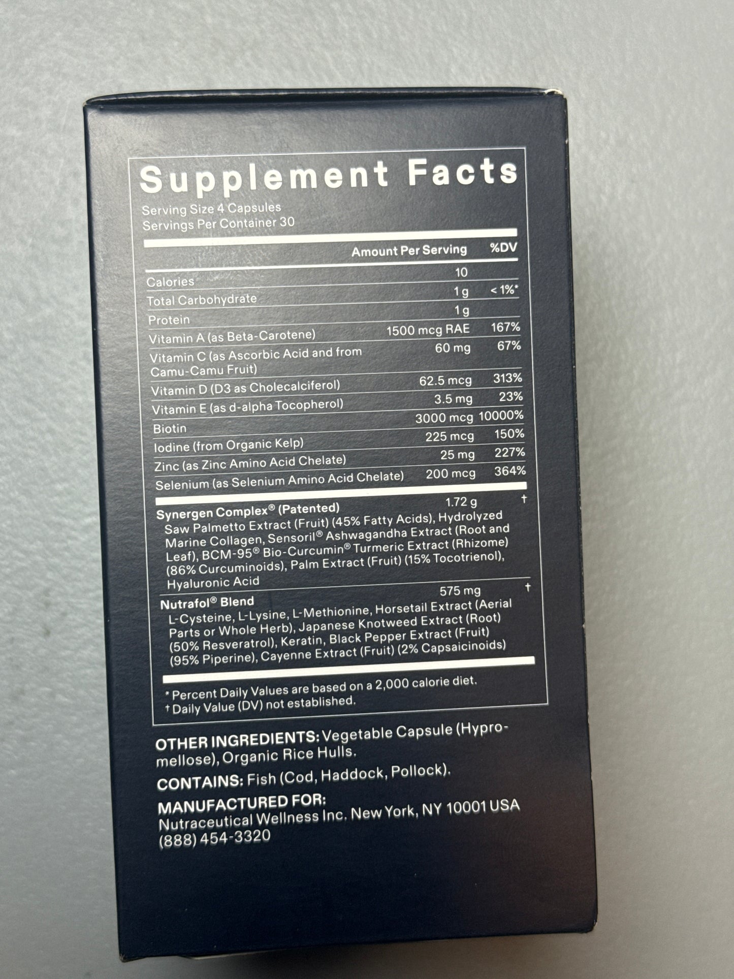 NUTRAFOL Men Hair Growth Nutraceutical 120 Capsules NEW - EXP 07/27