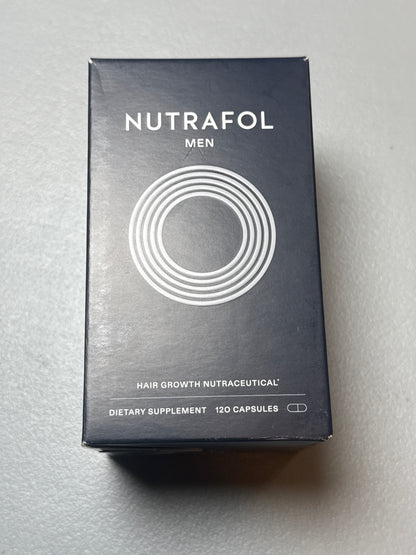NUTRAFOL Men Hair Growth Nutraceutical 120 Capsules NEW - EXP 07/27