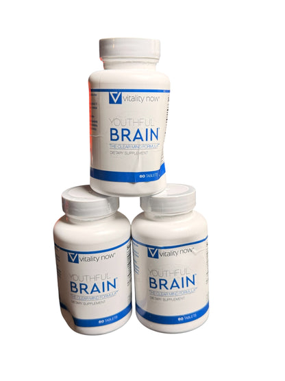 Vitality Now Youthful Brain Memory & Brain Health Supplement 60 Tab. 02/27-05/27NEW ^