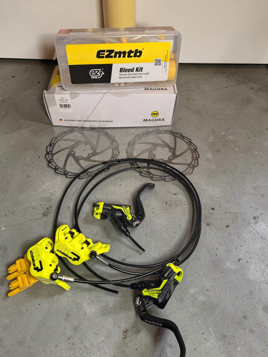 Magura MT7 Raceline Hydraulic Disc Brakeset with 160mm Rotors and Bleed Kit - Flip It Now