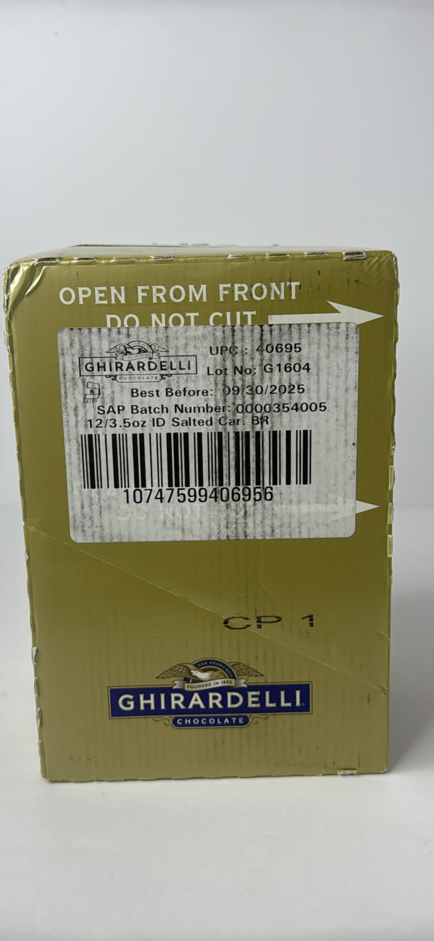 GHIRARDELLI Salted Caramel Intense Dark Bar, 3.5 Oz Bar (Pack of 12) - Flip It Now