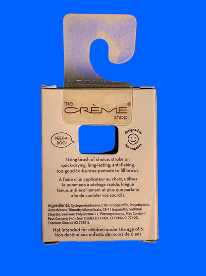 The Creme Shop Eyebrow Pom Pom Pot of Pomade Truffle Shade / Color - Flip It Now
