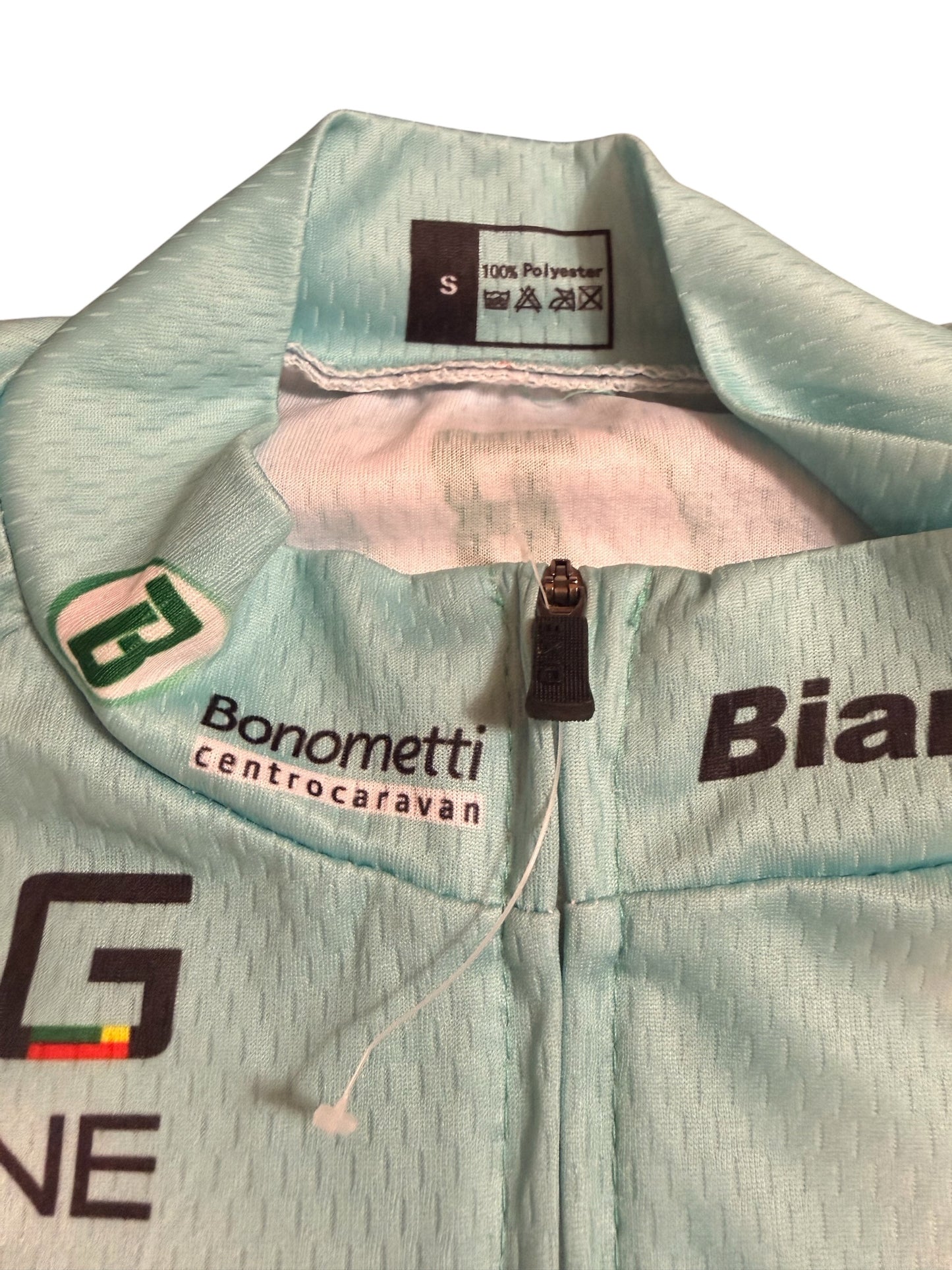 Authentic Santini SMS Bianchi Countervail Team Cycling Jersey padded short set -Size S-Italy - Flip It Now