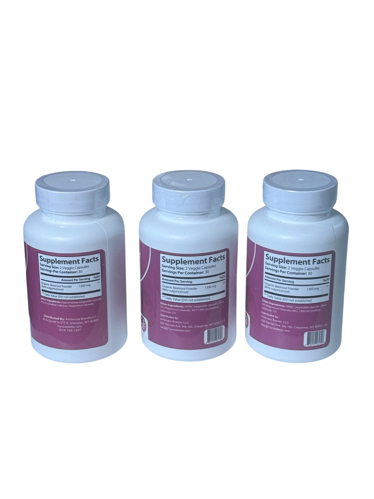 Rosabella Organic Beetroot 60 Cap Supplement Natural Energy 10/27 Beet Root