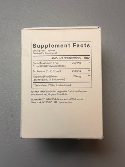 Nutrafol Stress Adaptogen  Hair Wellness Booster Dietary Supplement 60Caps 2027