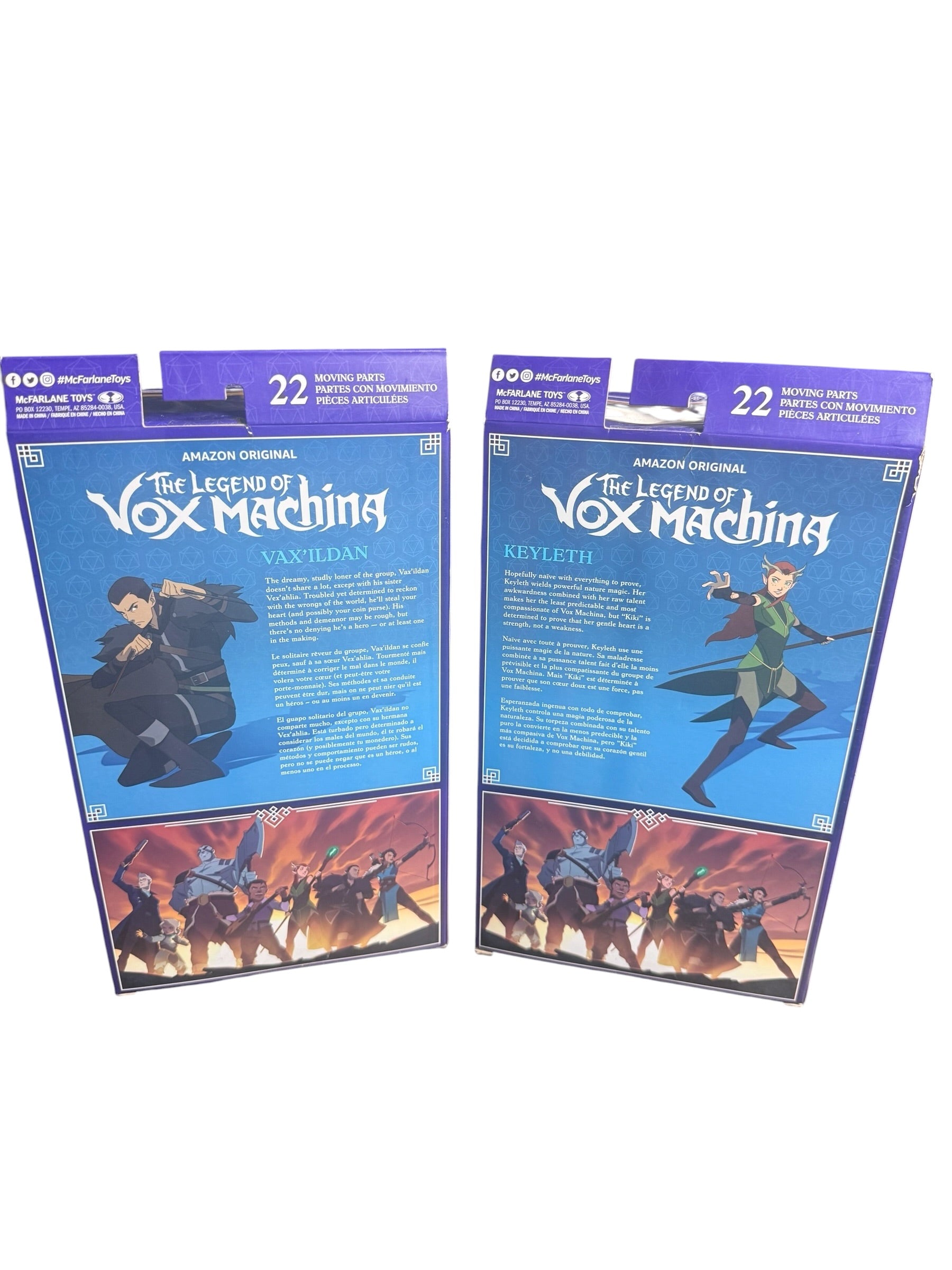6" VAX'ILDAN & KEYLETH Action Figure Lot Critical Role Vox Machina Netflix DnD - Flip It Now