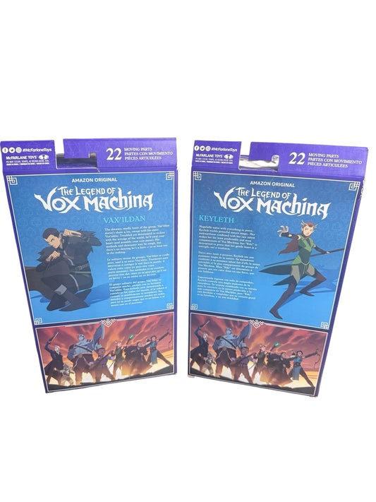 6" VAX'ILDAN & KEYLETH Action Figure Lot Critical Role Vox Machina Netflix DnD - Flip It Now