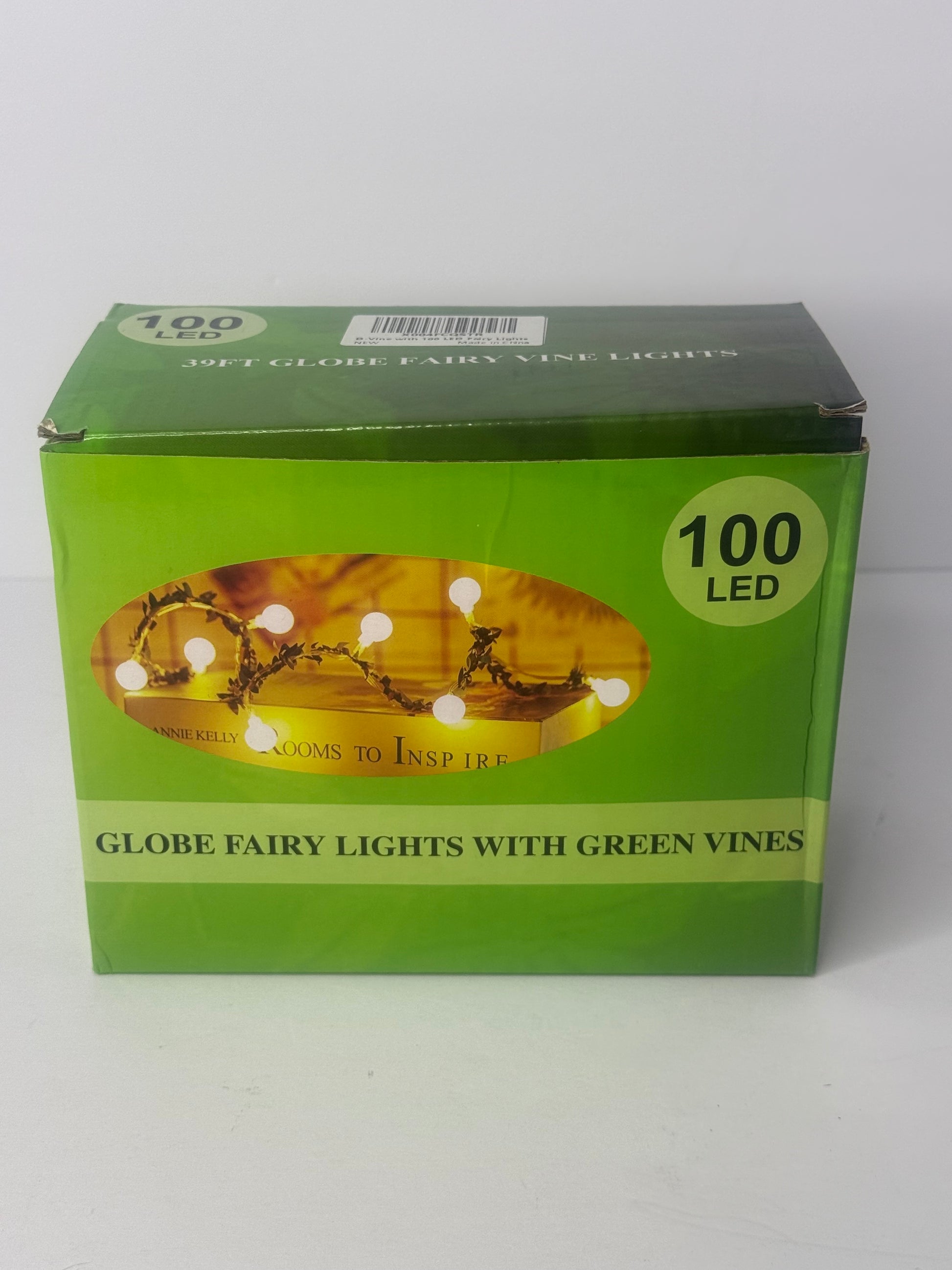 100 LED Vine with Fairy Lights Battery Operated,39 Ft 8 Modes Globe Ivy String Lights,Green Vines with Lights for Bedroom,Room,Wall,Garden,Party,Wedding,Christmas Décor(Warm White - Flip It Now