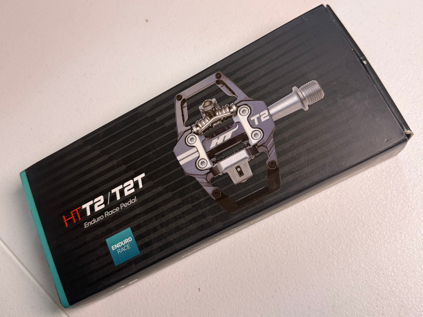 HT Components T2 Enduro Race Pedals Aluminum, Red - Flip It Now