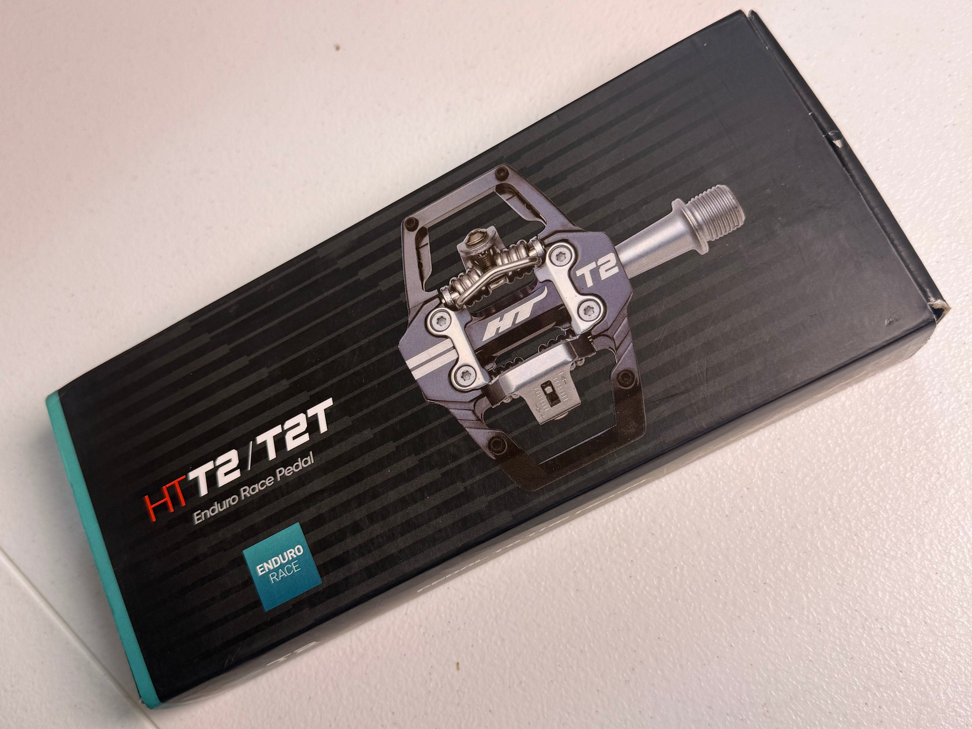HT Components T2 Enduro Race Pedals Aluminum, Red - Flip It Now