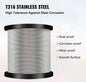 1/8 Stainless Steel Cable Railing, 7x7 Strand Construction, 600FT