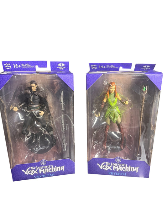 6" VAX'ILDAN & KEYLETH Action Figure Lot Critical Role Vox Machina Netflix DnD - Flip It Now