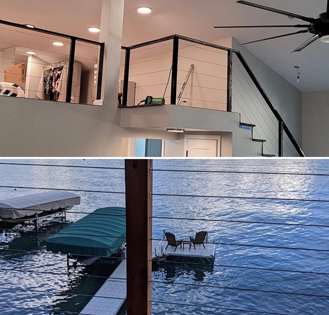 1/8 Stainless Steel Cable Railing, 7x7 Strand Construction, 600FT