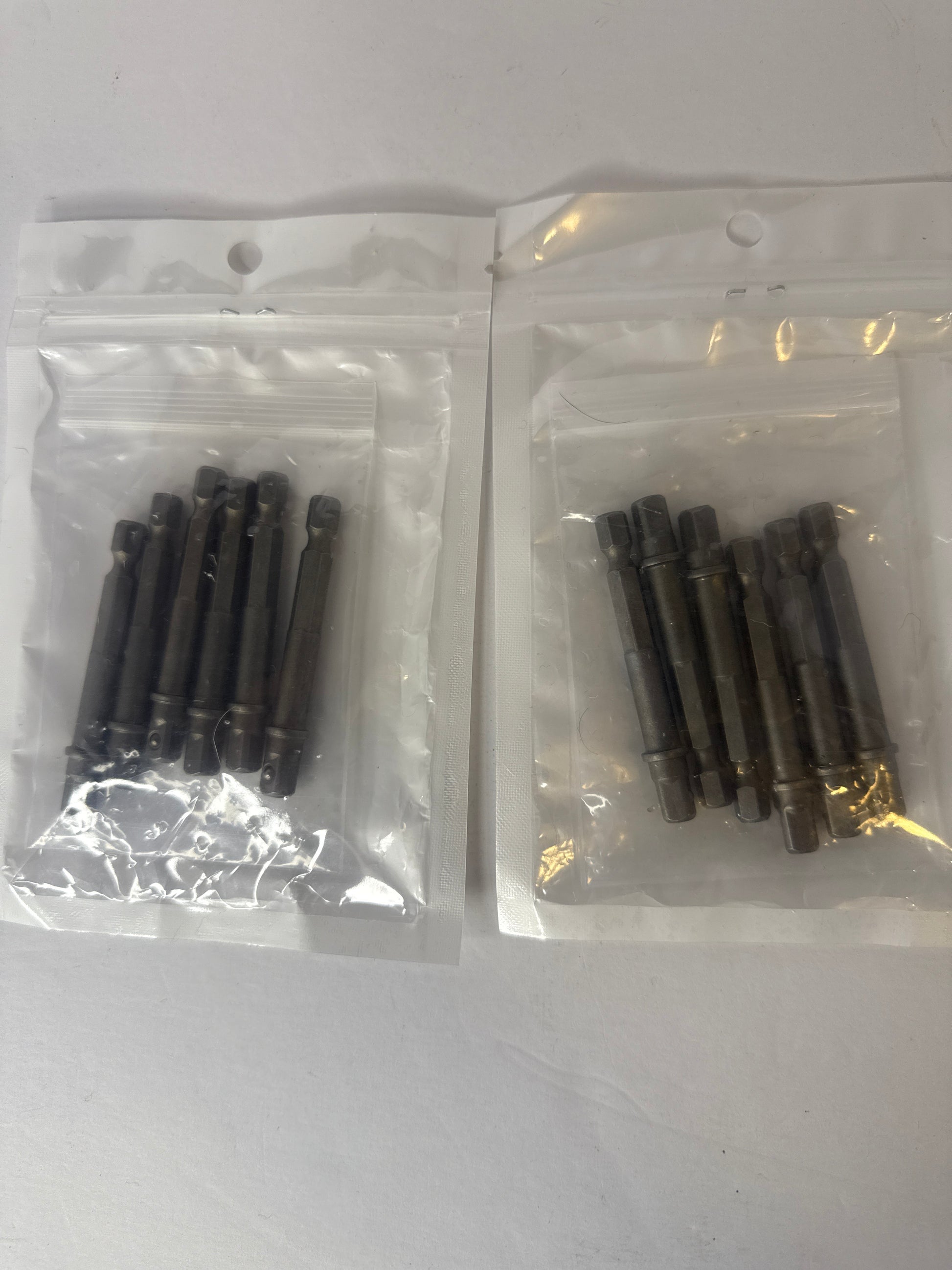 (2) OIIKI 6 Pack 1/4 inch Square Socket Adapter Bit Set, Impact Driver Power Bits for Automotive DIY-1/4 Hex Shank - Flip It Now