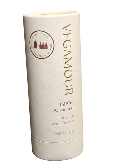 Vegamour Gro+ Advanced Hair Serum - 3.4 fl oz 100 mL Jumbo 3 Month Supply NEW