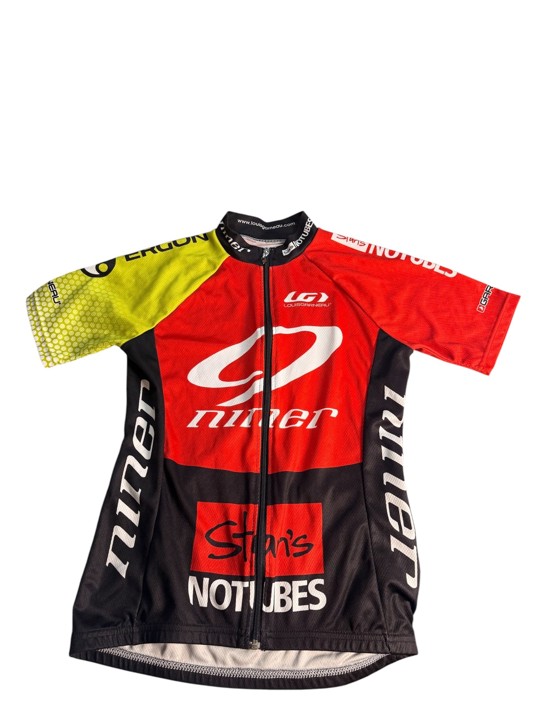 Louis Garneau Niner Stan's NoTubes Team Cycling Jersey and Padded Bib Shorts Set - Flip It Now