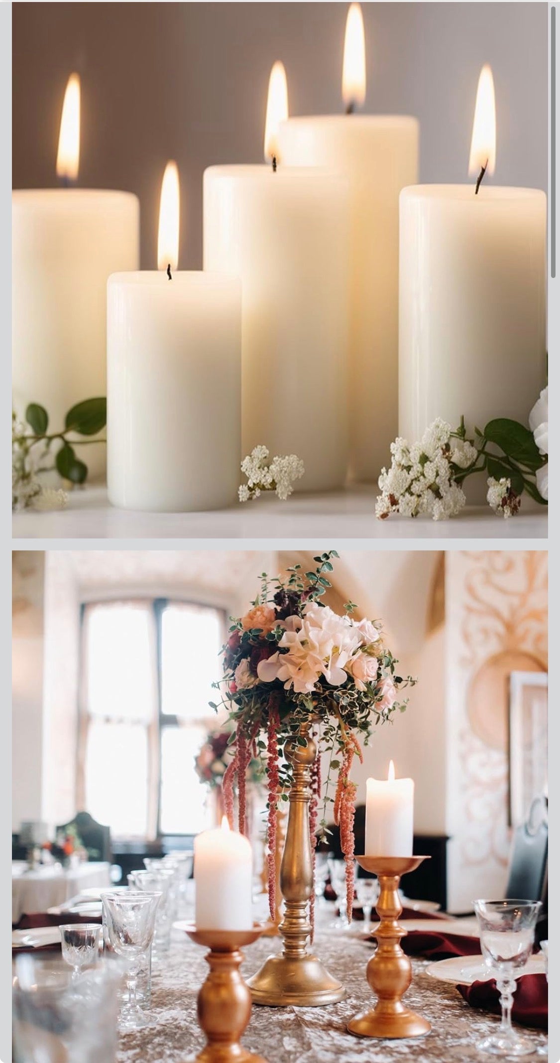 White Unscented Dripless & Smokeless Tall Candles, 2.8x6 inch | 75 Hour Burn Time | Set of 6, Perfect for Dinner Table, Wedding, Spa, Aromatherapy, Party - Flip It Now