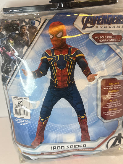 MARVEL Integrated Spider-Man Official Youth Deluxe Zentai Costume - Stretch Spandex with Hidden Zippers and Wrist Slits