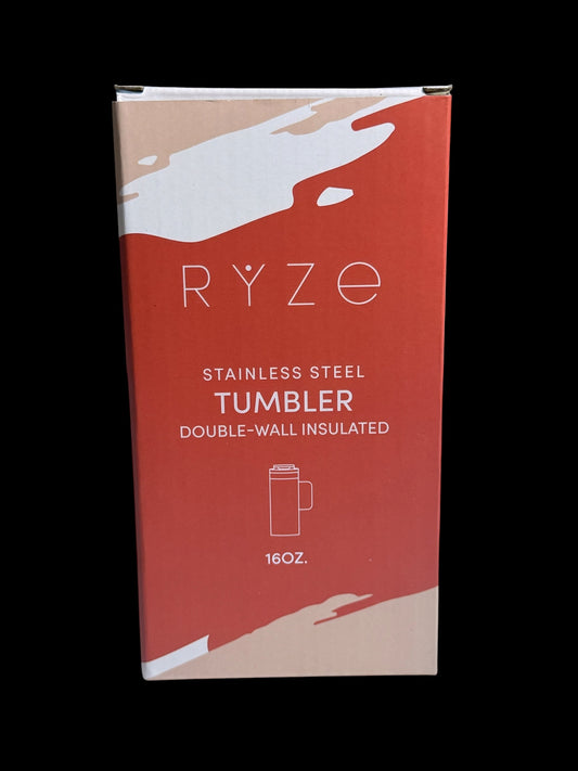 Ryze Stainless Steel Double-Wall Insulated Tumbler 16 oz - Flip It Now