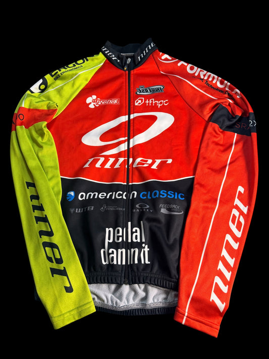 Inverse Niner Bikes Team Race Long Sleeve Cycling Jersey - Flip It Now