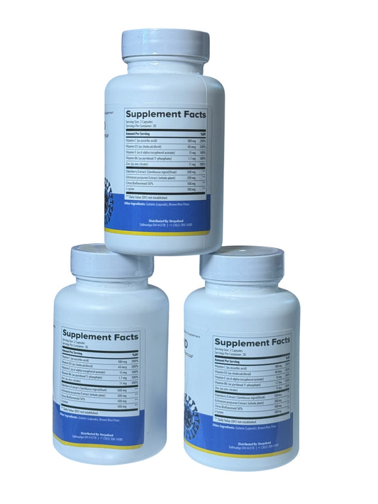 Herpafend Advanced Outbreak Defense Formula - 60 Capsules x (3) - Flip It Now