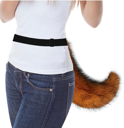 Fluffy Faux Fur Wolf Fox Tail Halloween Party Cosplay Costume - Flip It Now