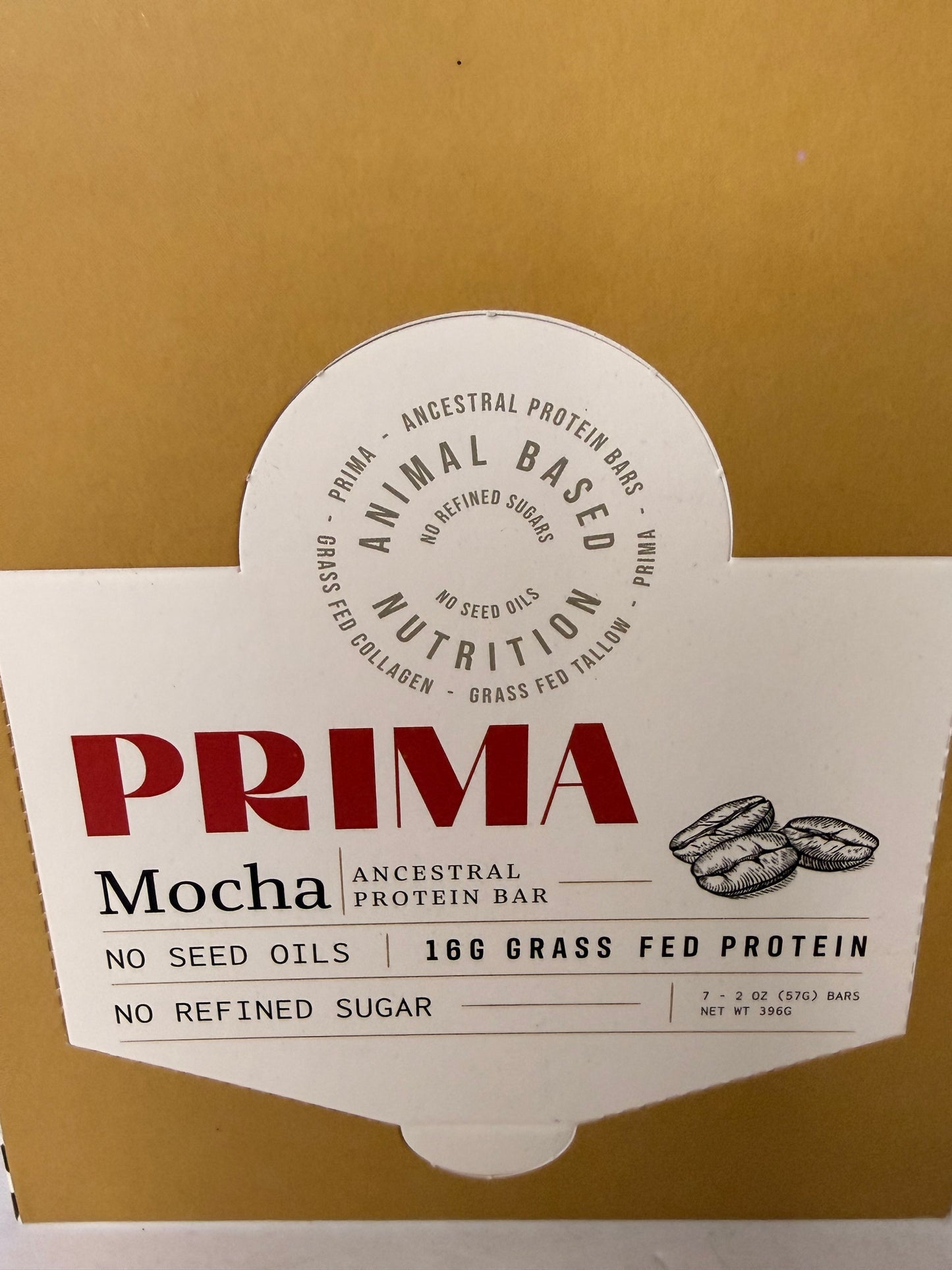 (4)PRIMA ANCESTRAL PROTEIN BAR Grass Fed Protein Bars, 7 Pack – Animal-Based Protein Bar with Beef Tallow, Raw Honey, Seed Oil Free, Low Carb, Gluten-Free – Healthy, Energy Snacks for Clean Lifestyle 4(7 Pack, Variety Pack/mocha) - Flip It Now