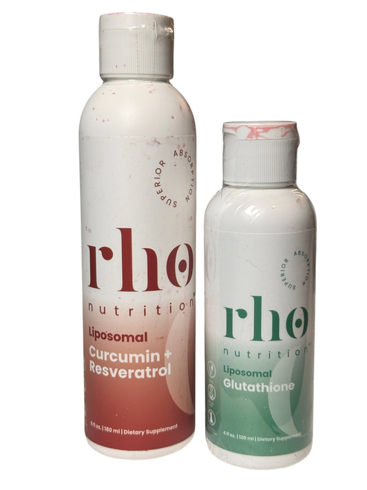 2x Rho Nutrition Liposomal Glutathione Curcumin+ Resveratrol  Liquid Exp 07/2027-09/27 - Flip It Now