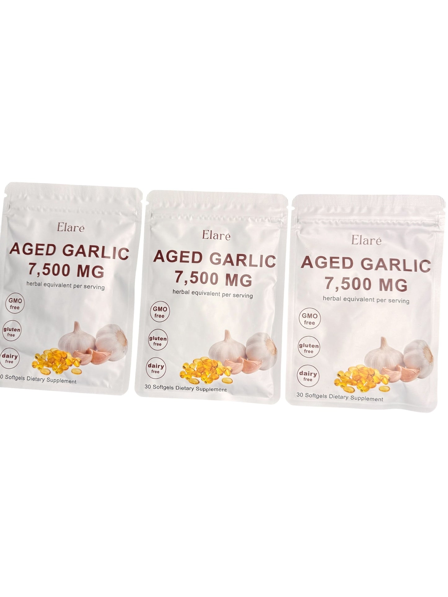 Elare Aged Garlic 7,500 Mg (3) pk