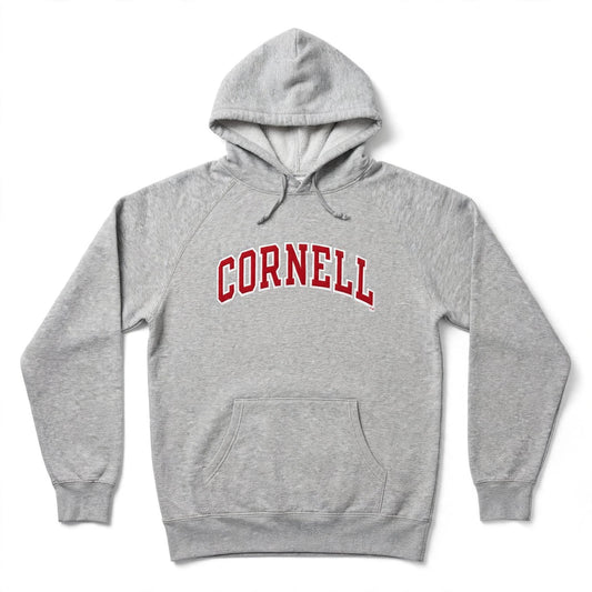 Champion Cornell Hoodie Size M Heather Grey Sport Stretch Authentic - Flip It Now