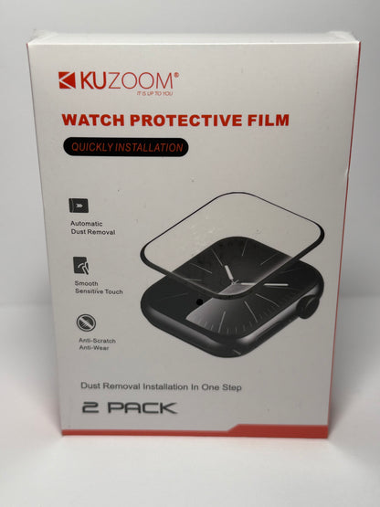 Full Coverage Screen Protector for Apple Watch Series 9/8/7 41mm,Hard Protective Cover Film Installation Kit for Iwatch S9/S8/S7 41mm, Watch TPU Face Film - Flip It Now