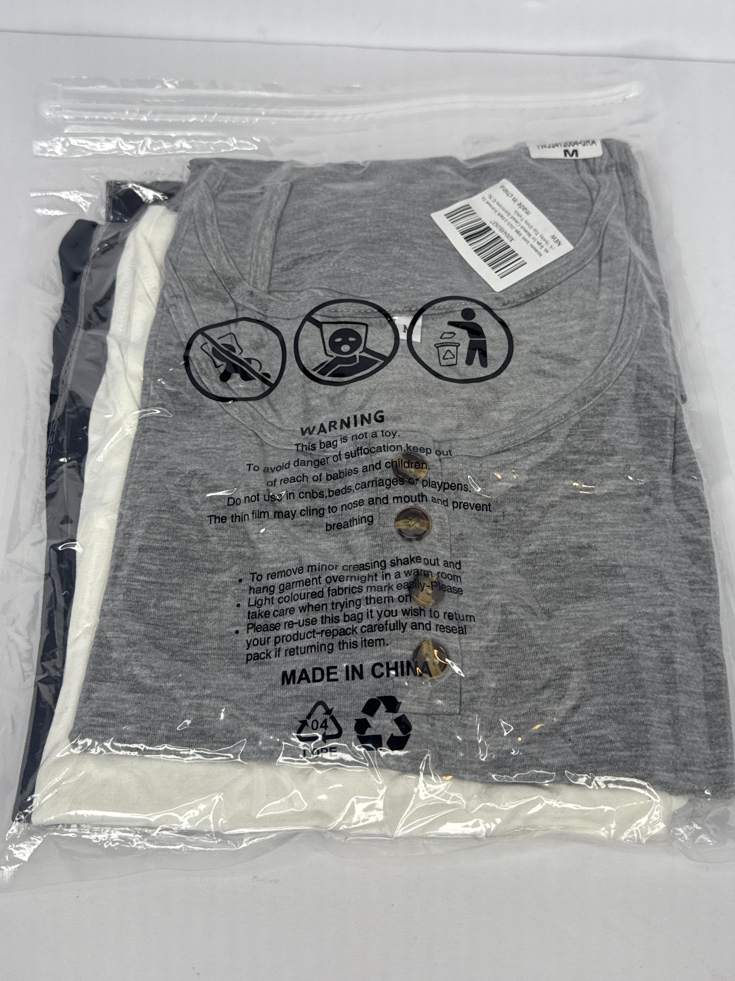 Tank Tops, 3 Pack Summer Tank Tops Henley Top Shirts (black,white,grey) - Flip It Now