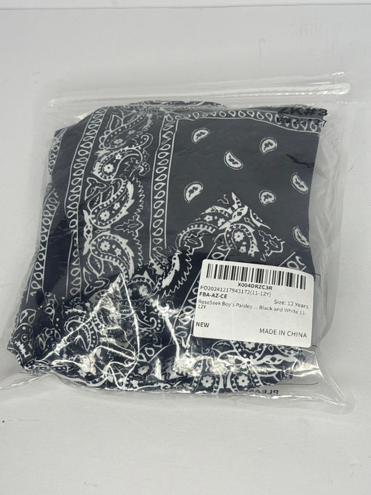 Boys Boho Paisley Print Shorts High Waisted Drawstring Summer Beach Shorts With Pockets Youth Cool Bandana Short - Flip It Now